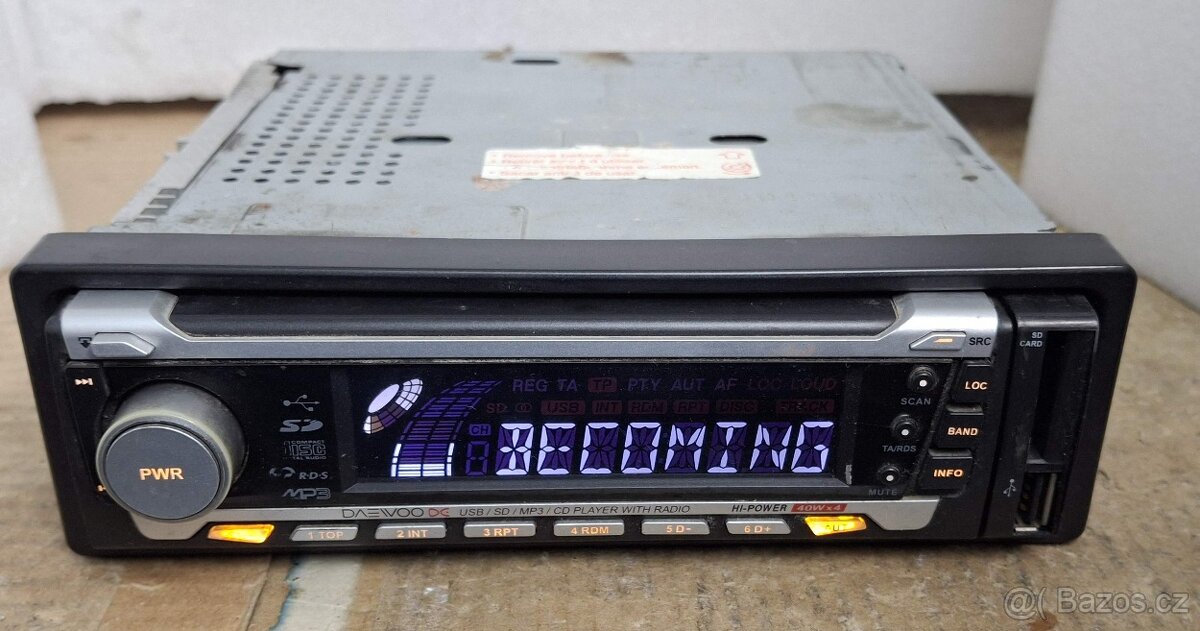 Autorádio Daewoo na CD,SD, USB MP3 - 4