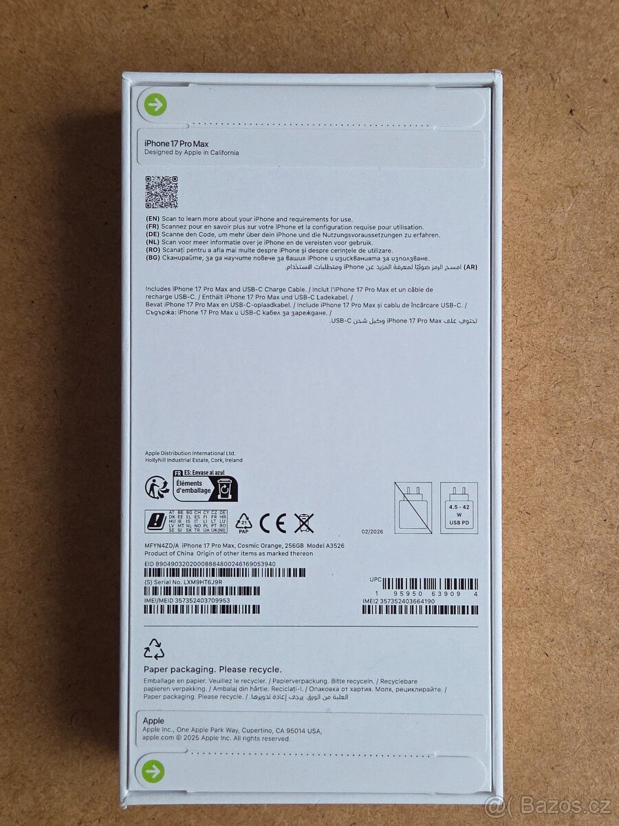 iPhone 17 Pro Max 256GB Cosmic Orange NEROZBALENÝ - 4
