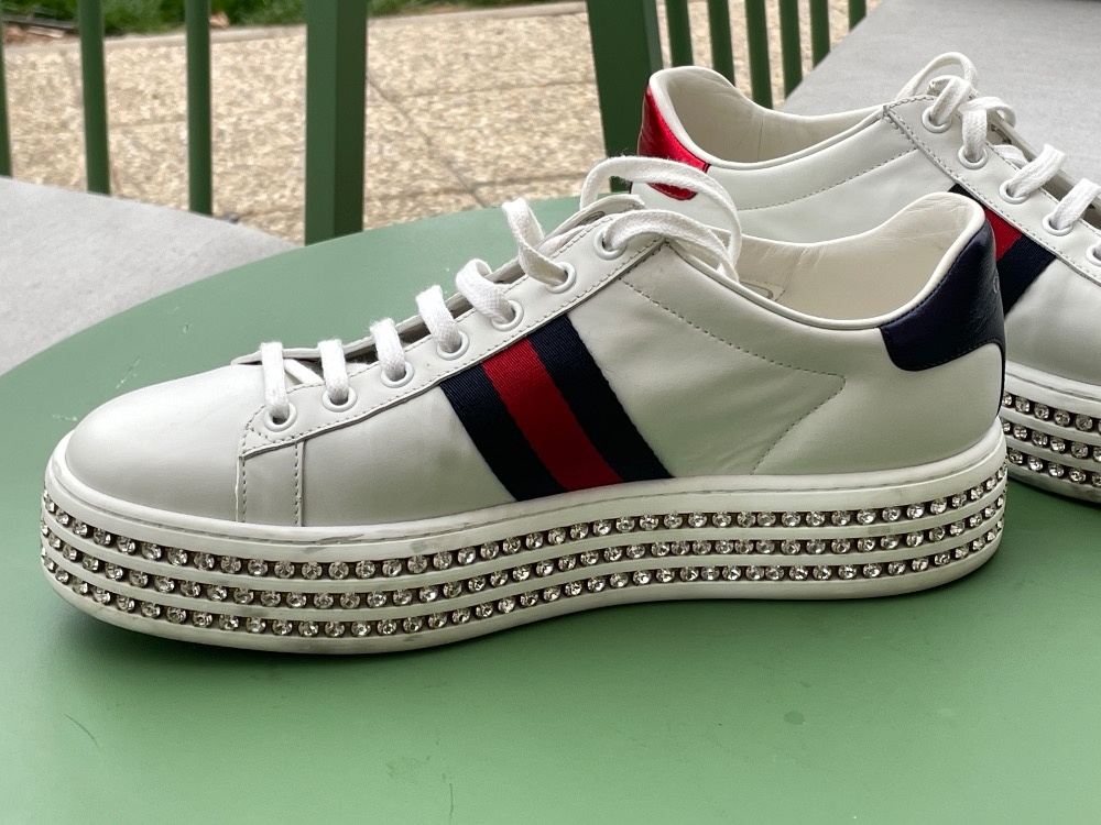 Gucci luxusní tenisky Ace Platform - 4