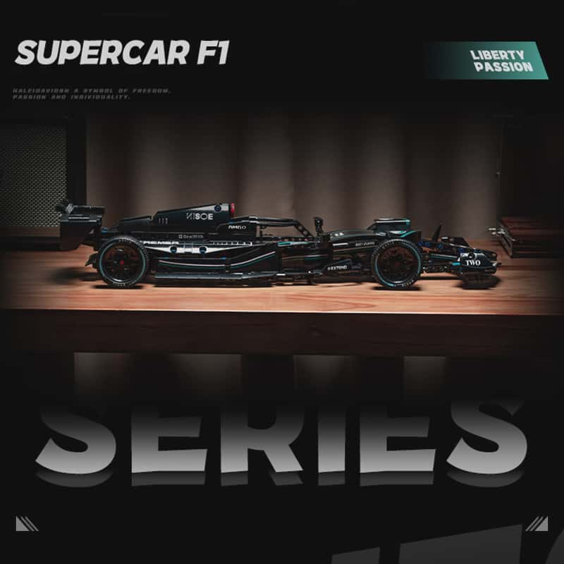 NOVÁ stavebnice formule závodní auto 1020 dílků,délka 52,5 c - 4