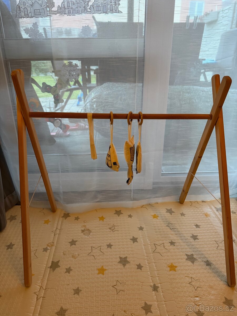 Dětská dřevěná hrazdička - 4