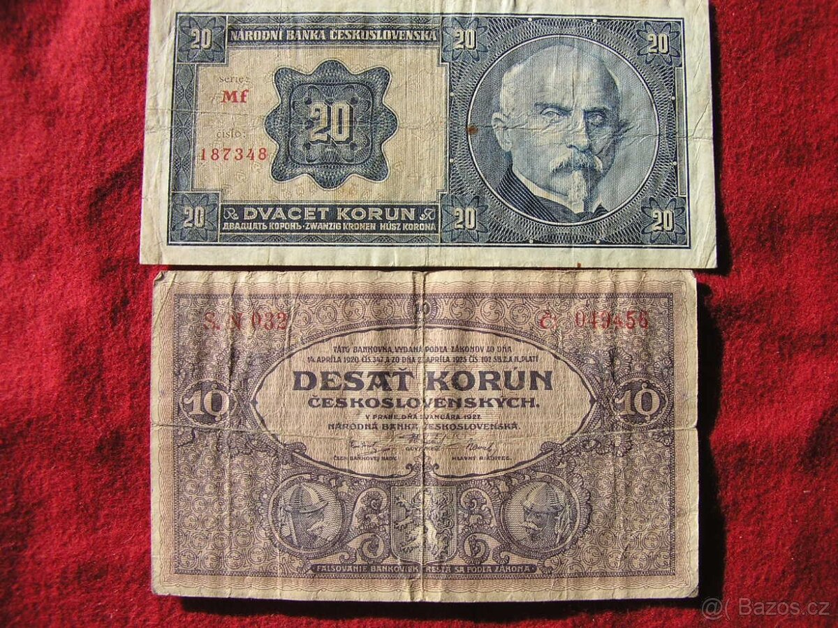 BANKOVKY PRVÁ ČSR neperforované - 4