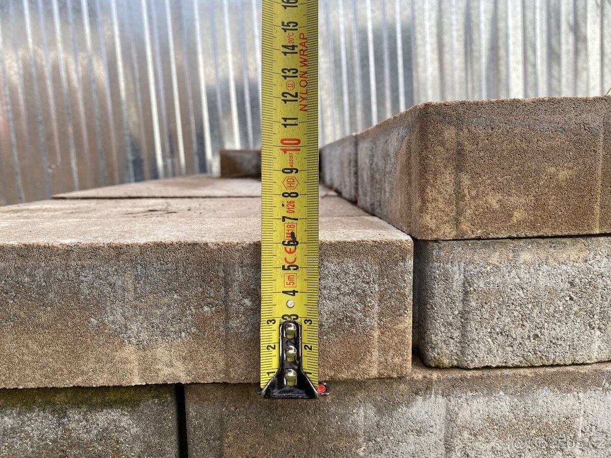 Dlažba zámková Ditton kombi 6 latte- 13,5 m/2 - nová- 6cm - 4