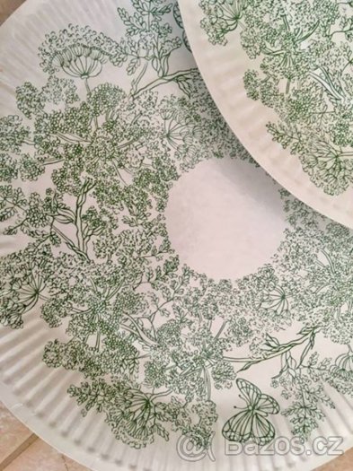 Retro papírové talířky, talíře - 4