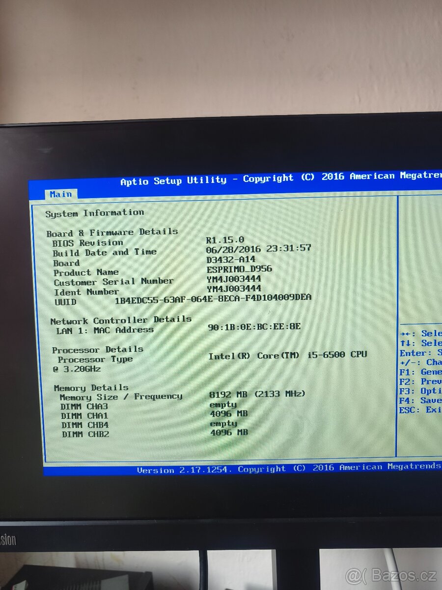 Kancelářské PC i5-6500 / 8GB RAM / M.2 slot - 4