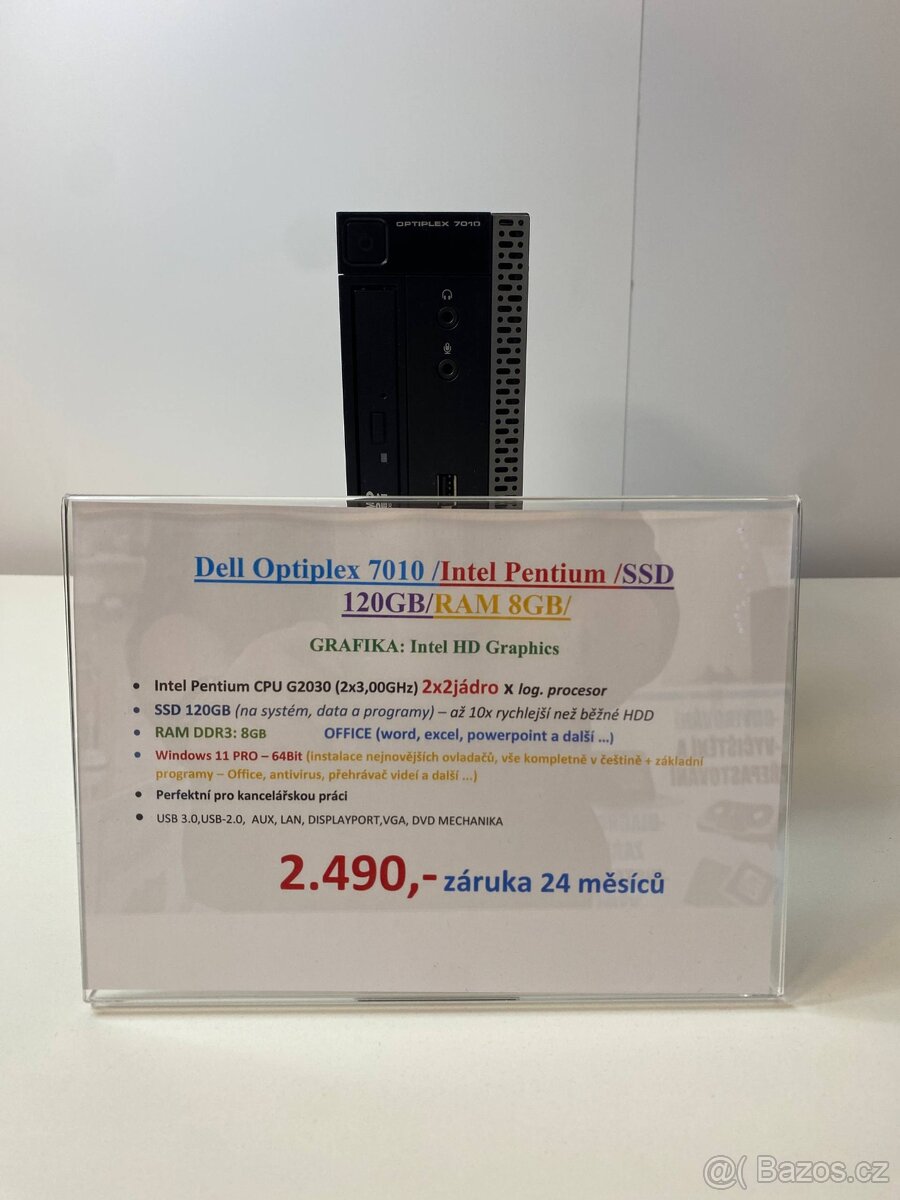 Dell Optiplex 7010 /Intel Pentium /SSD 120GB/RAM 8GB/ GRAFIK - 4