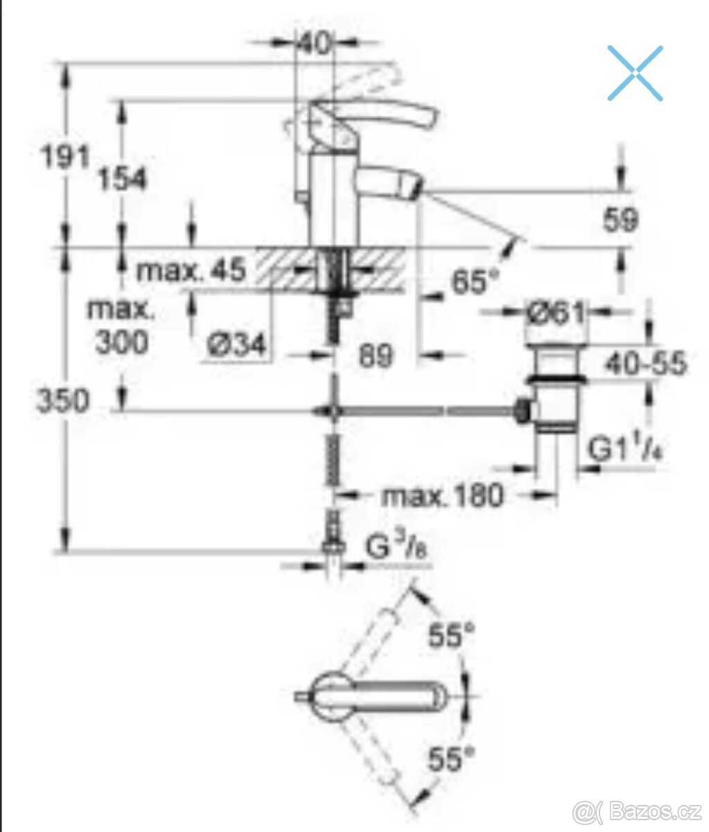 batérie Grohe Tenso - 4