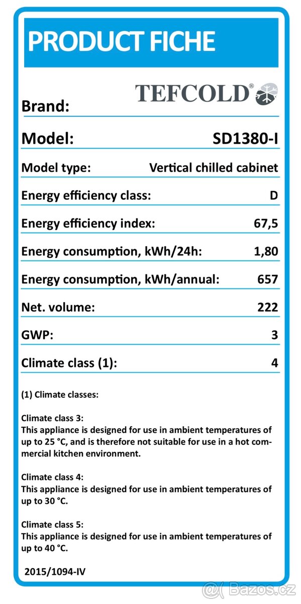 Lednice TEFCOLD SD 1380 - 4