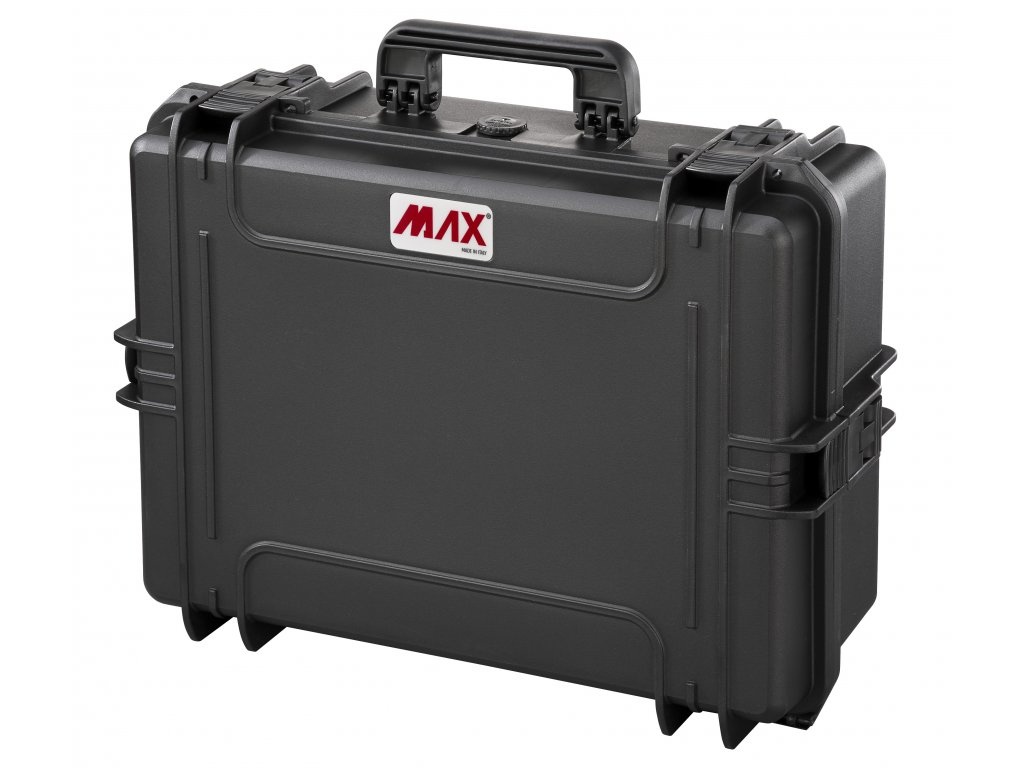 Nárazu, vodě, prachu odolný kufr MAX505 - černý (prázdný) - 4