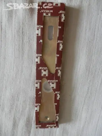 Dveřní štíty mosazné KOMAS - nové, orig. balení - 4