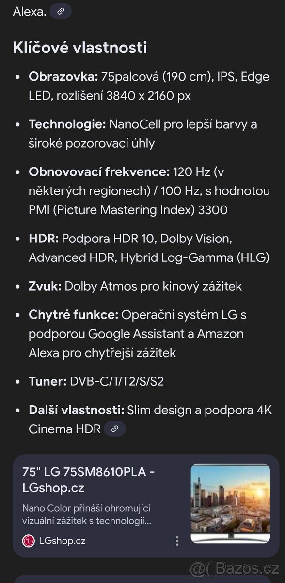 LG TV 75SM8610PLA - 4