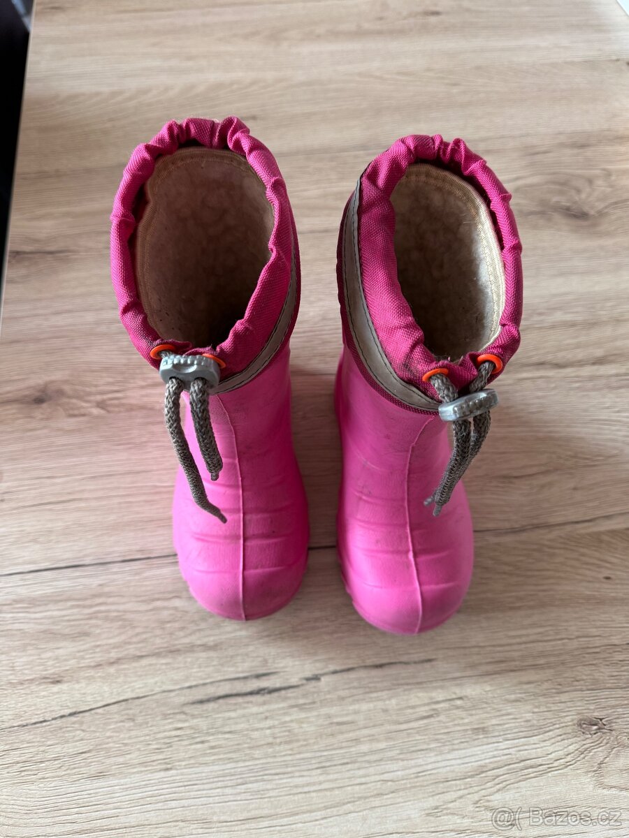 Demar dětské zateplené holínky MAMMUT, růžové 26/27 - 4