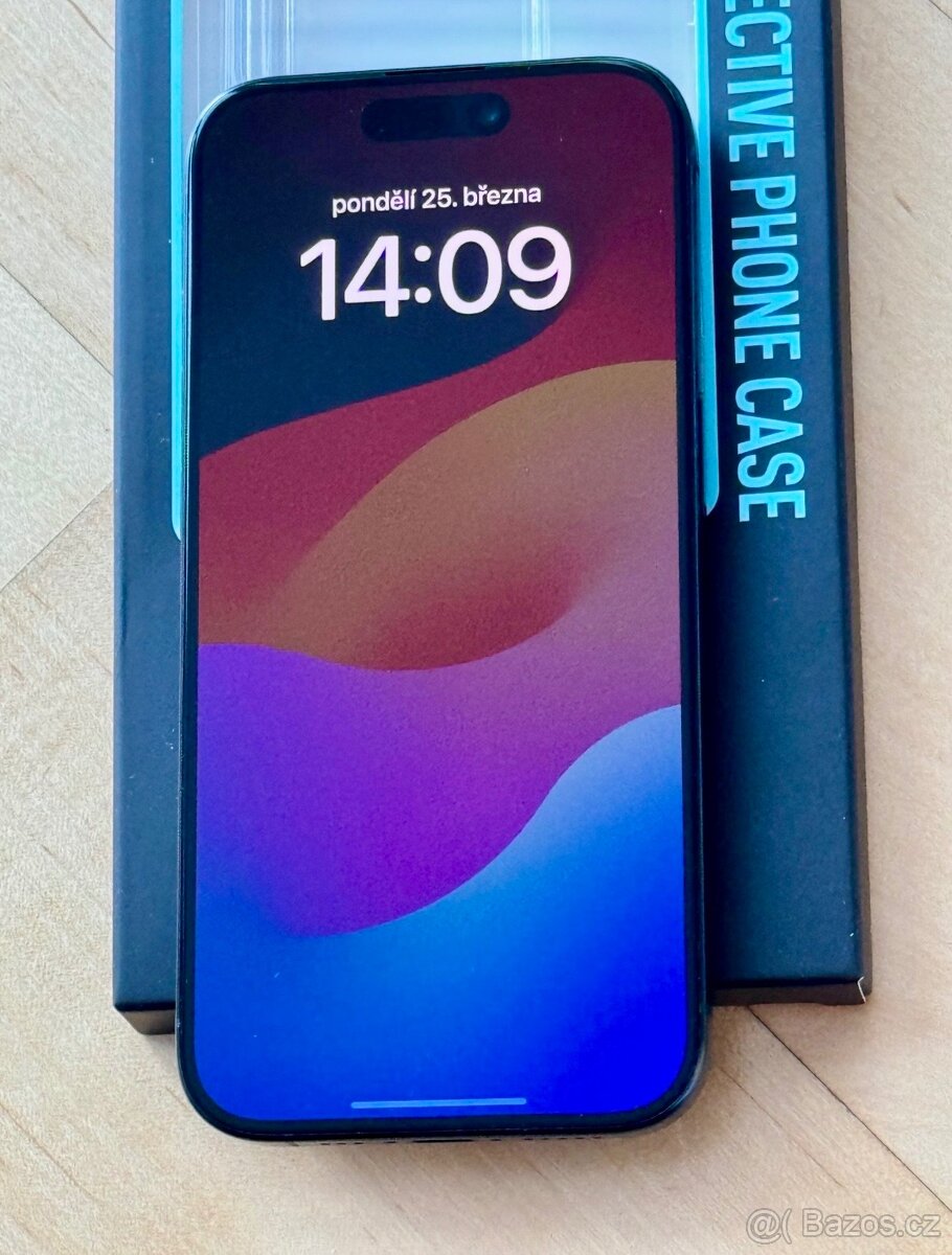 iPhone 15 Pro Modrý Titan BATERIE 100% TOP - 4