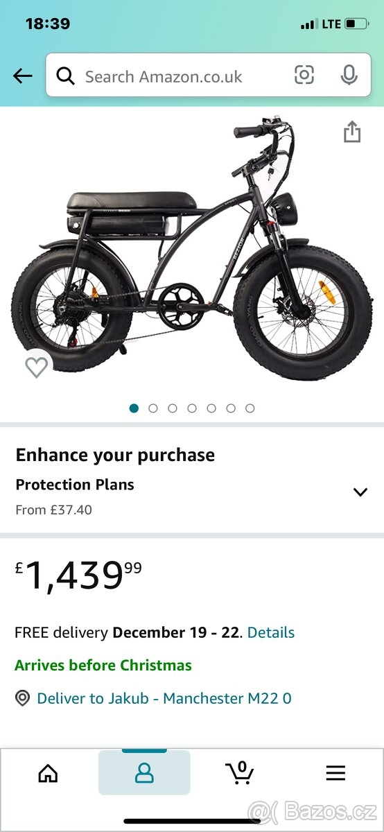 Elektrokolo max rychlost 40 km/h, dojezd 30 km - 4