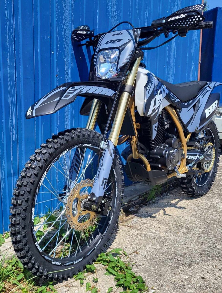 Pitbike ASIX XB-88 300ccm 21/18“ sivá