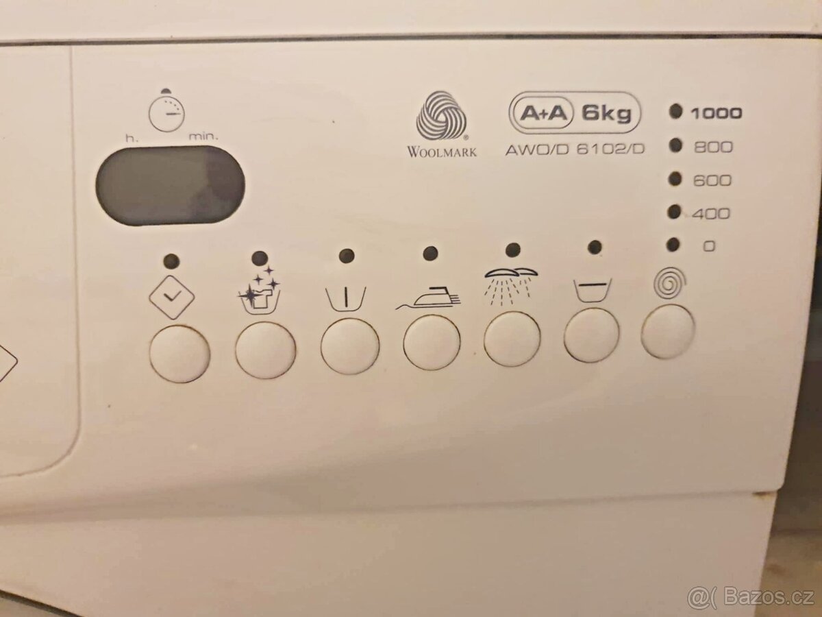 PRACKA WHIRLPOOL,BOCNI PLNENI,6KG,DISPLEJ,PLNE FUNKCNI - 4