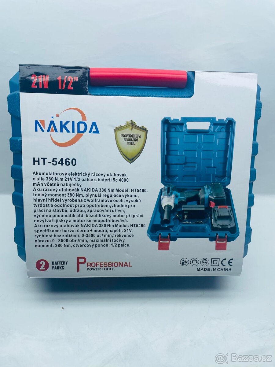 Aku rázový utahovák + 2xbaterie 21V - 4