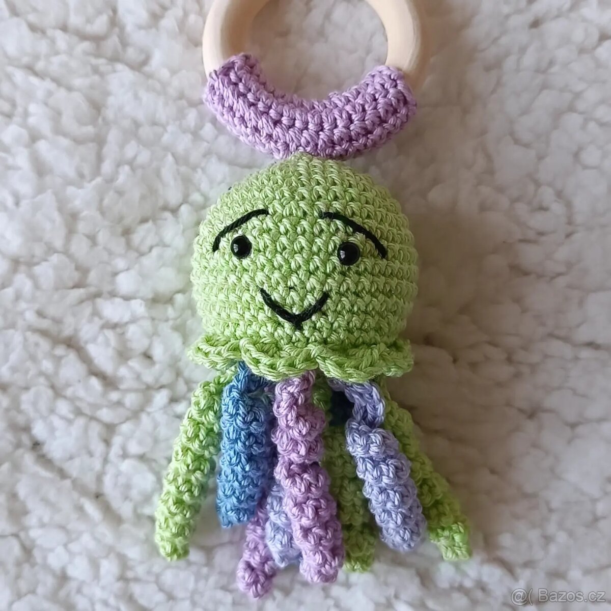 Háčkovaná sada pro miminko medúza, chobotnička - 4