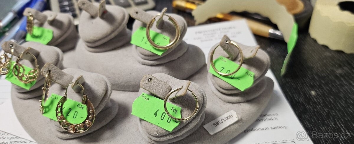 Prodám zlaté náušnice - 4