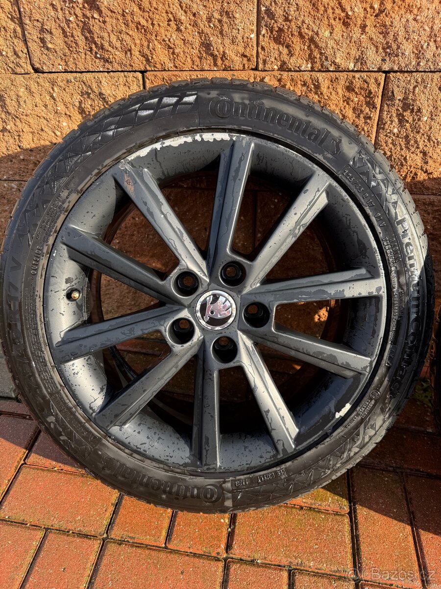 Alu kola Teron 17” Octavia III (včetne pneu Continental) - 4