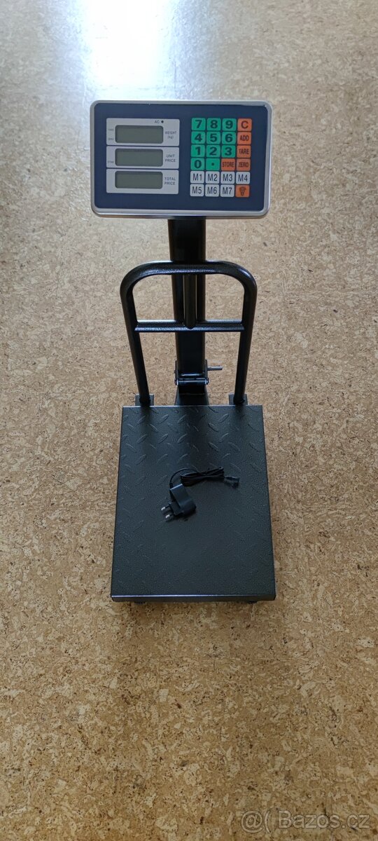 Obchodní váha do 150 kg s opěrkou nová - 4