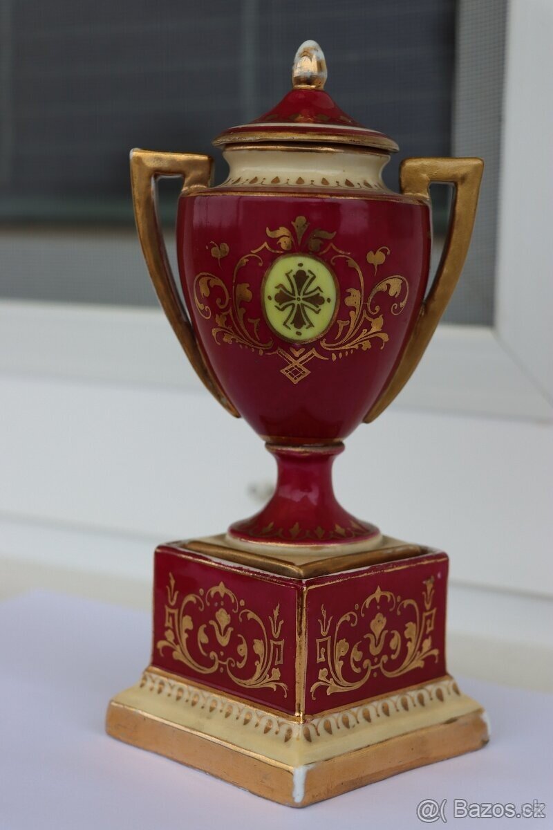 Starožitná porcelánová amfora Alt Wien - 4