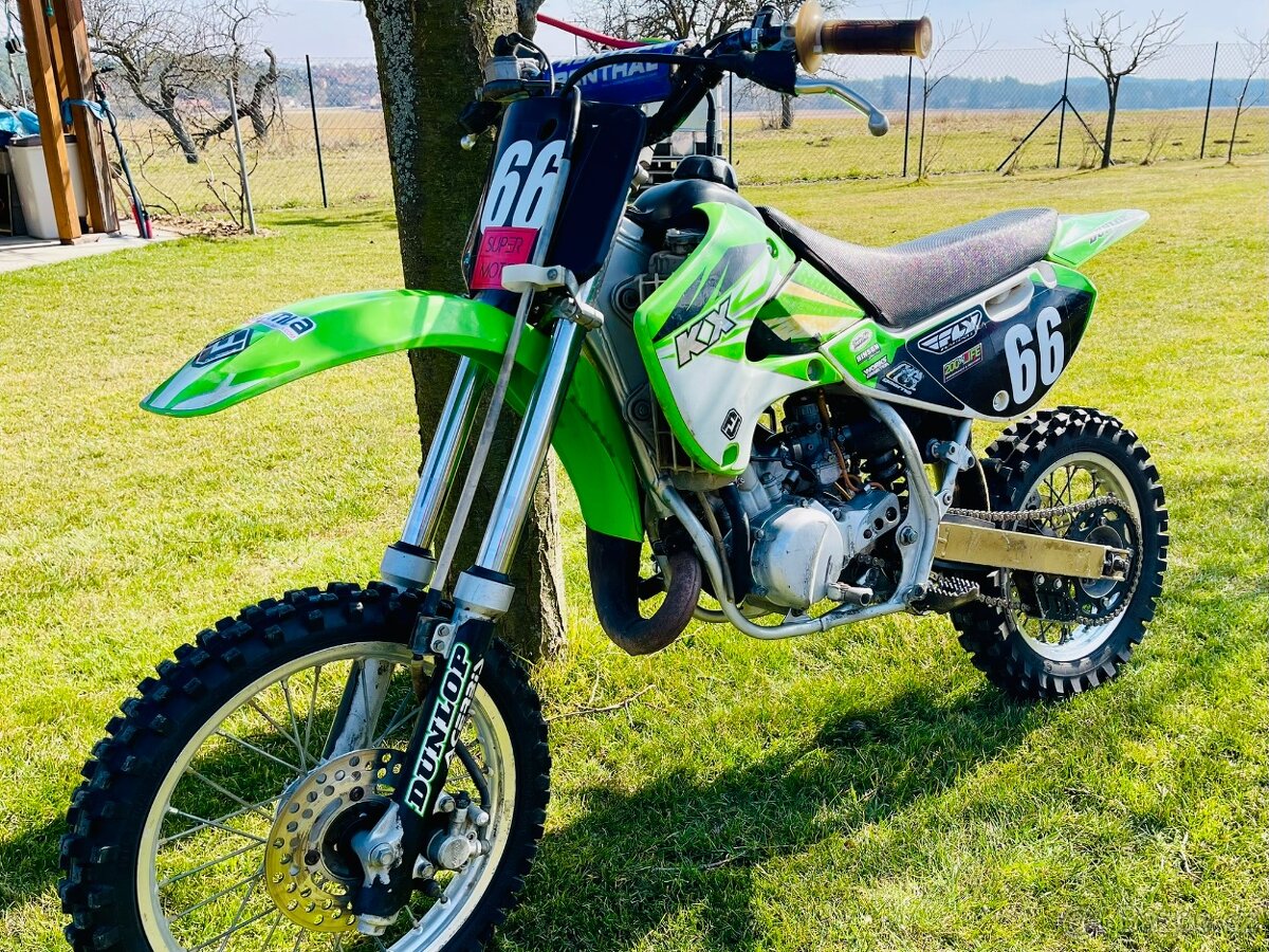 Kawasaki KX65 po GO, velice zachovalý stav