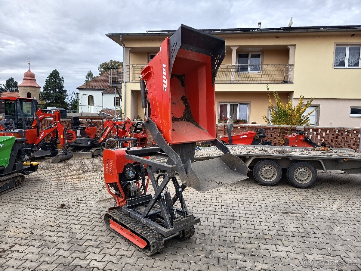 Pásový minidumper nůžkové zvedání korby - 4