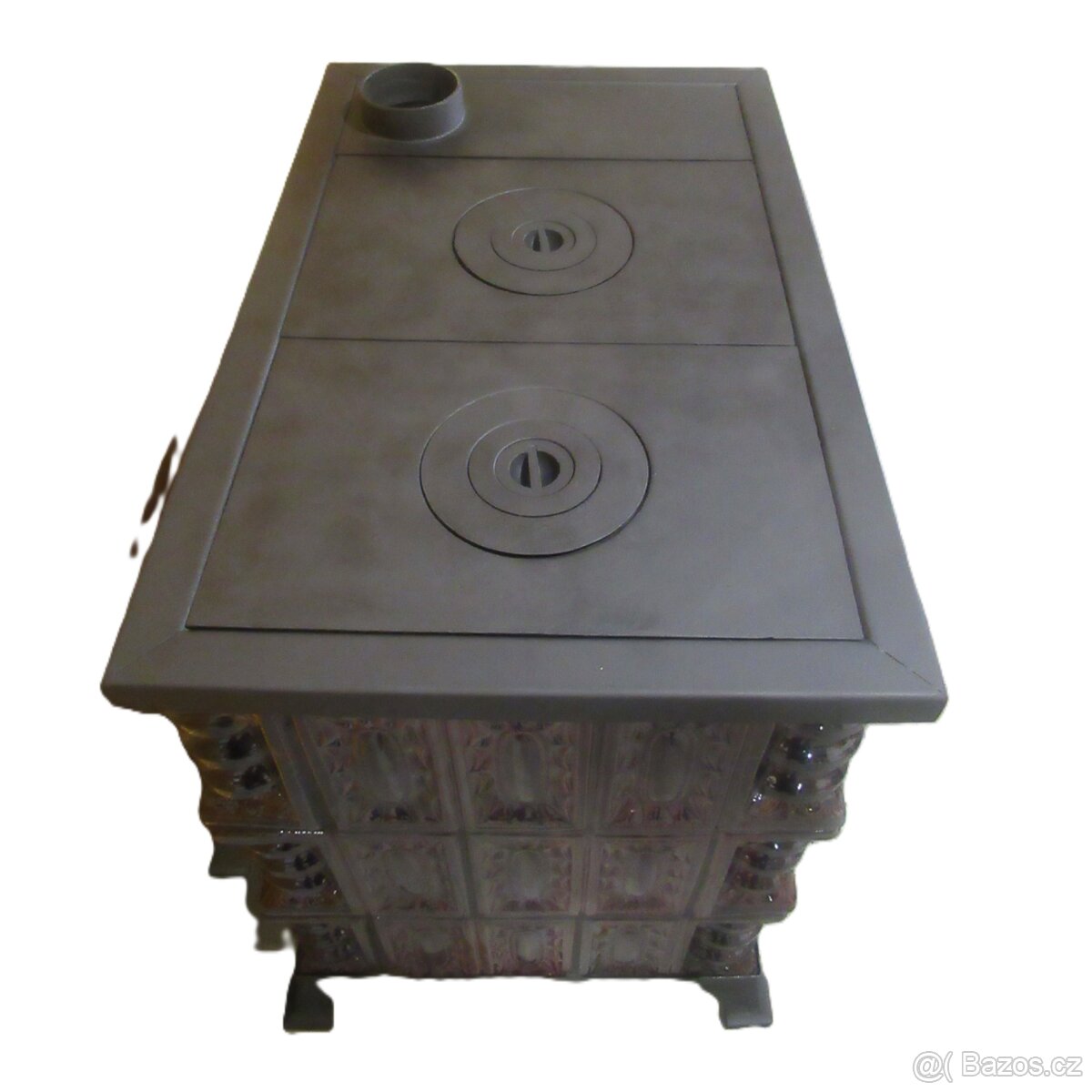 Kachlový sporák Beata levý hnědý - 4