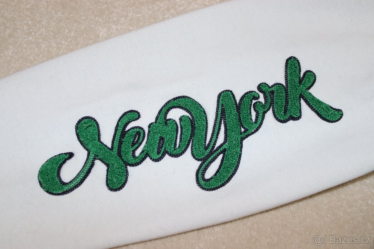 Zeleno-bílá College mikina ZARA vel. 152 - 4