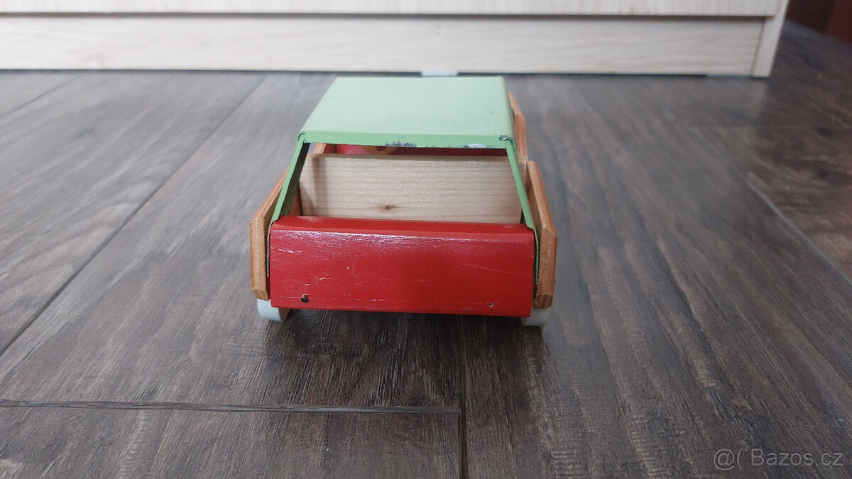 Retro drevené autíčko - 4