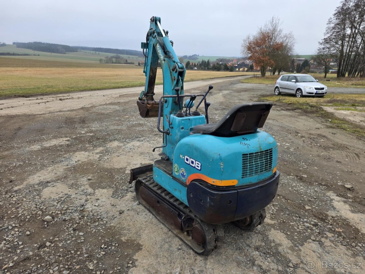 JAPONSKÝ MINIBAGR KUBOTA K008 1000KG - 4