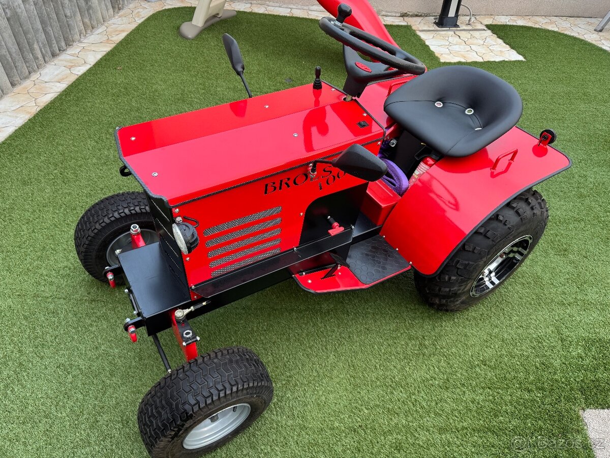 Sněžný elektrický traktůrek BROLS 1000 + el.radlice TOP STAV - 4