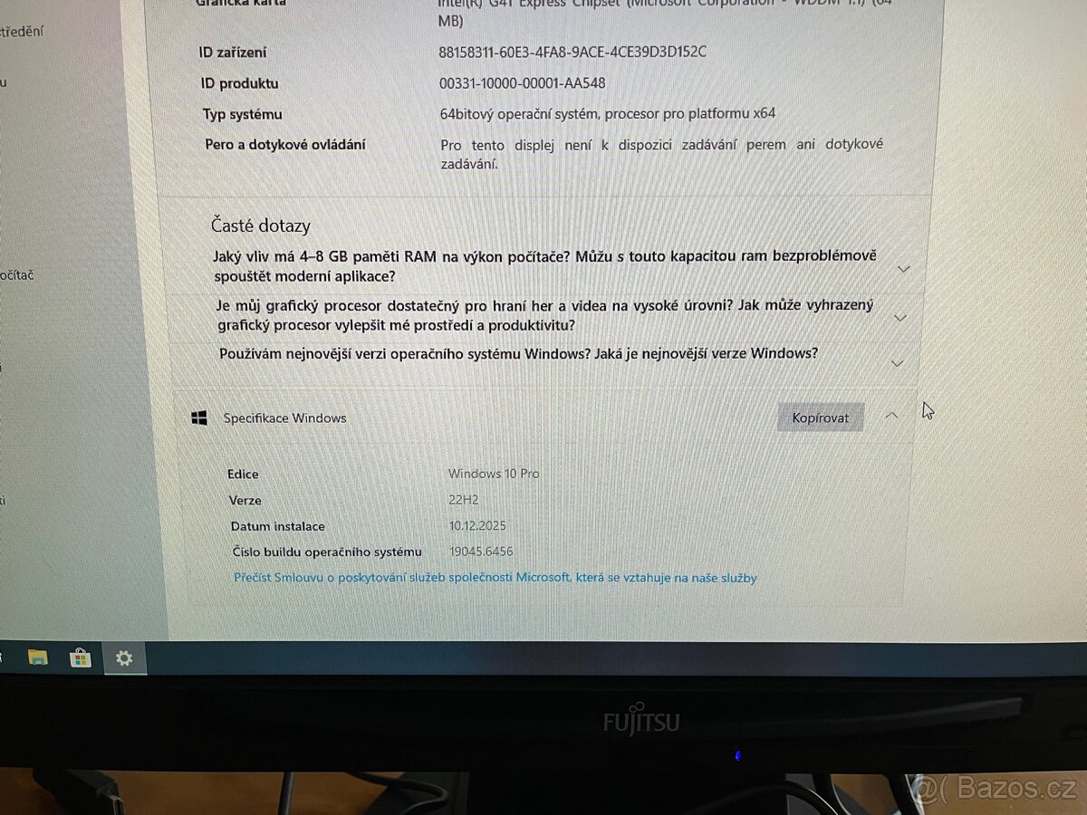 Prodám PC Win10Pro, HDMI, Disk 500GB, 4GB RAM - 4