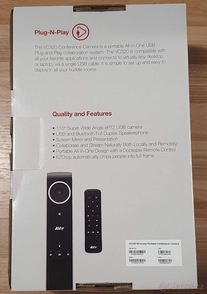 Kamera pro konferenční systém AVER VC320 - 4