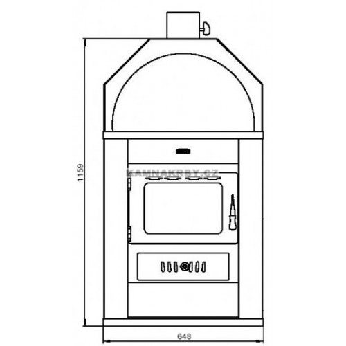 Krbová kamna Prity s výměníkem - 4