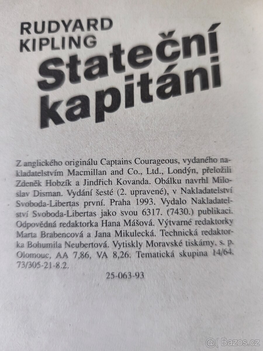 Rudyard Kipling – Stateční kapitáni - 4