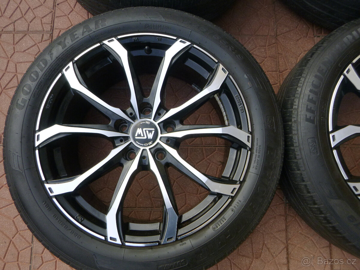 Letní alu sada disky originál MSW OZ 5x127 8Jx19 ET35 - 4