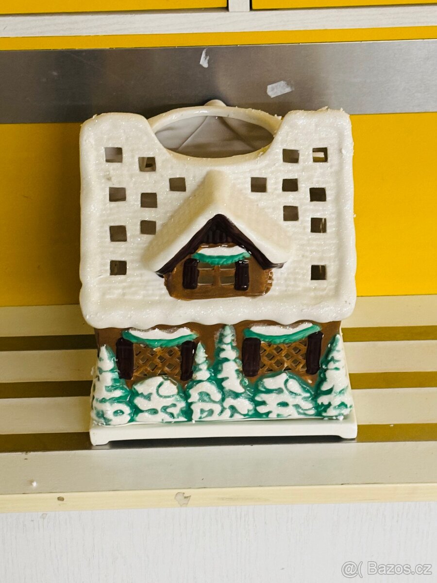 TOP - luxusní keramický "svícen" PartyLite Woodland Cottag - 4