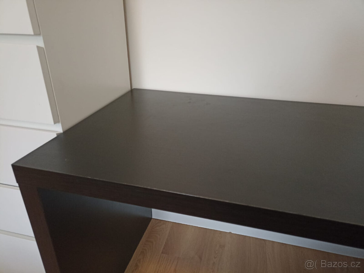 MALM psací stůl (černý) - 4