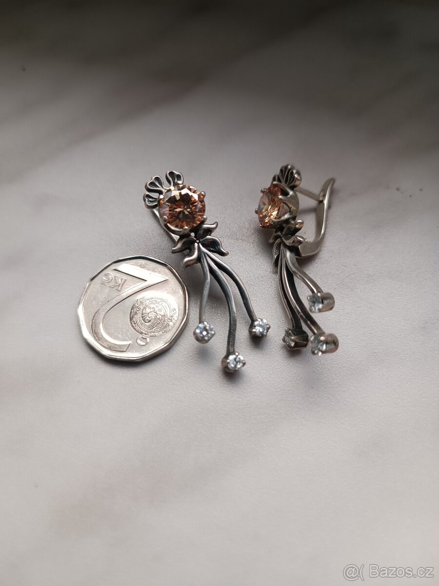 Náušnice stříbro - 4
