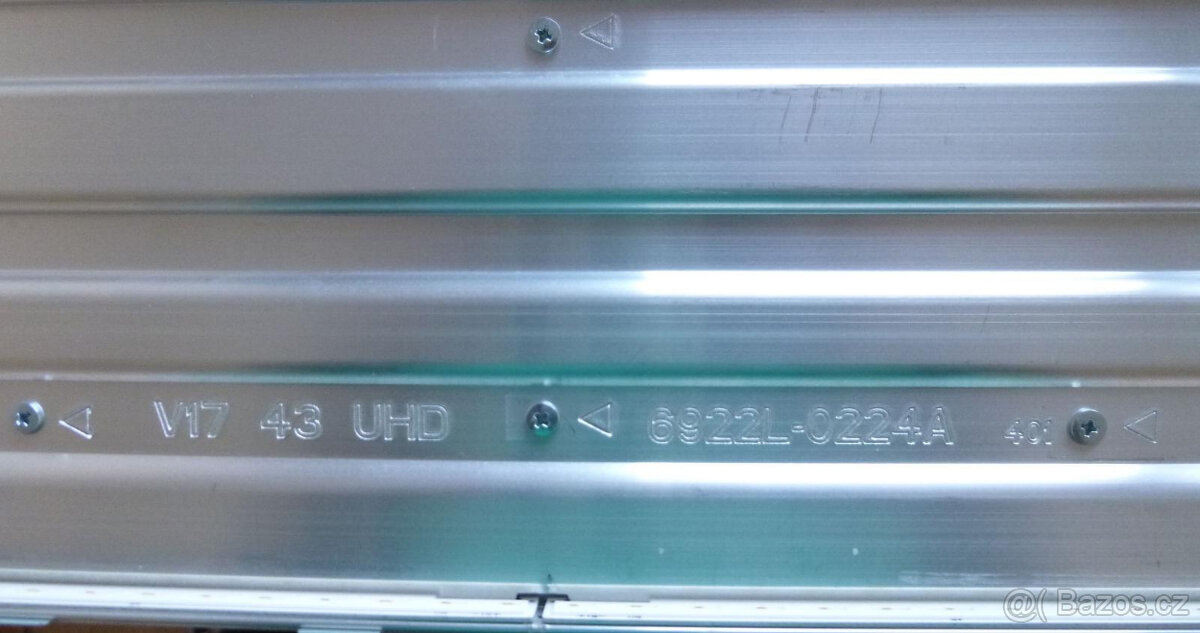 Kompletní EDGE LED podsvit z TV LG 43UJ7507, panel LC430EGG - 4