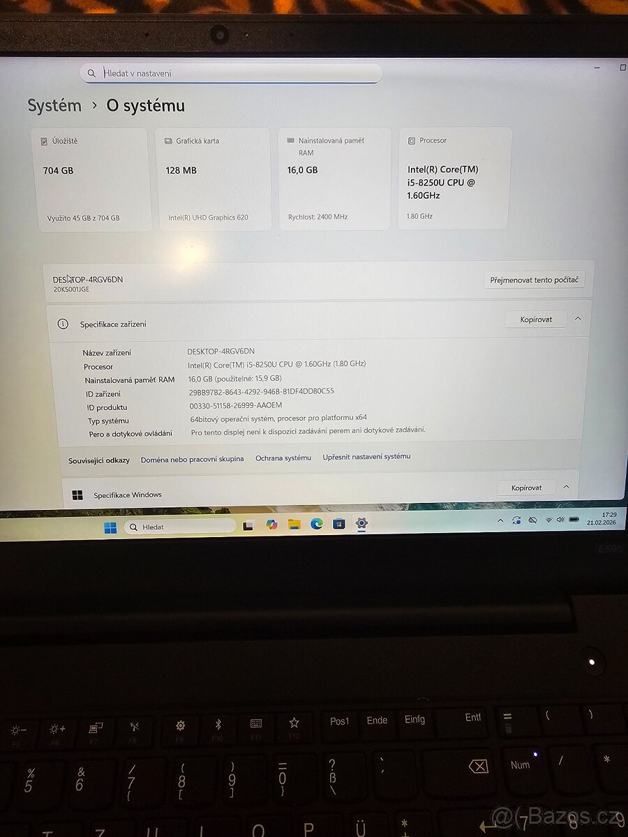 Notebook Lenovo Thinkpad E595 - 4