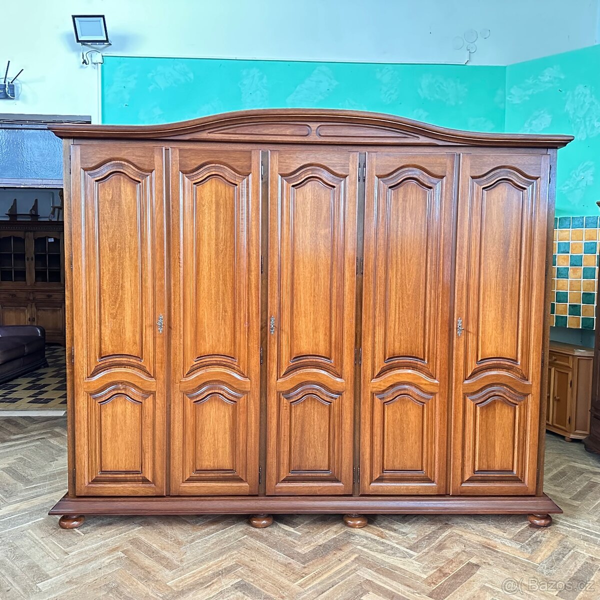 Šatní skříň dubová - 4