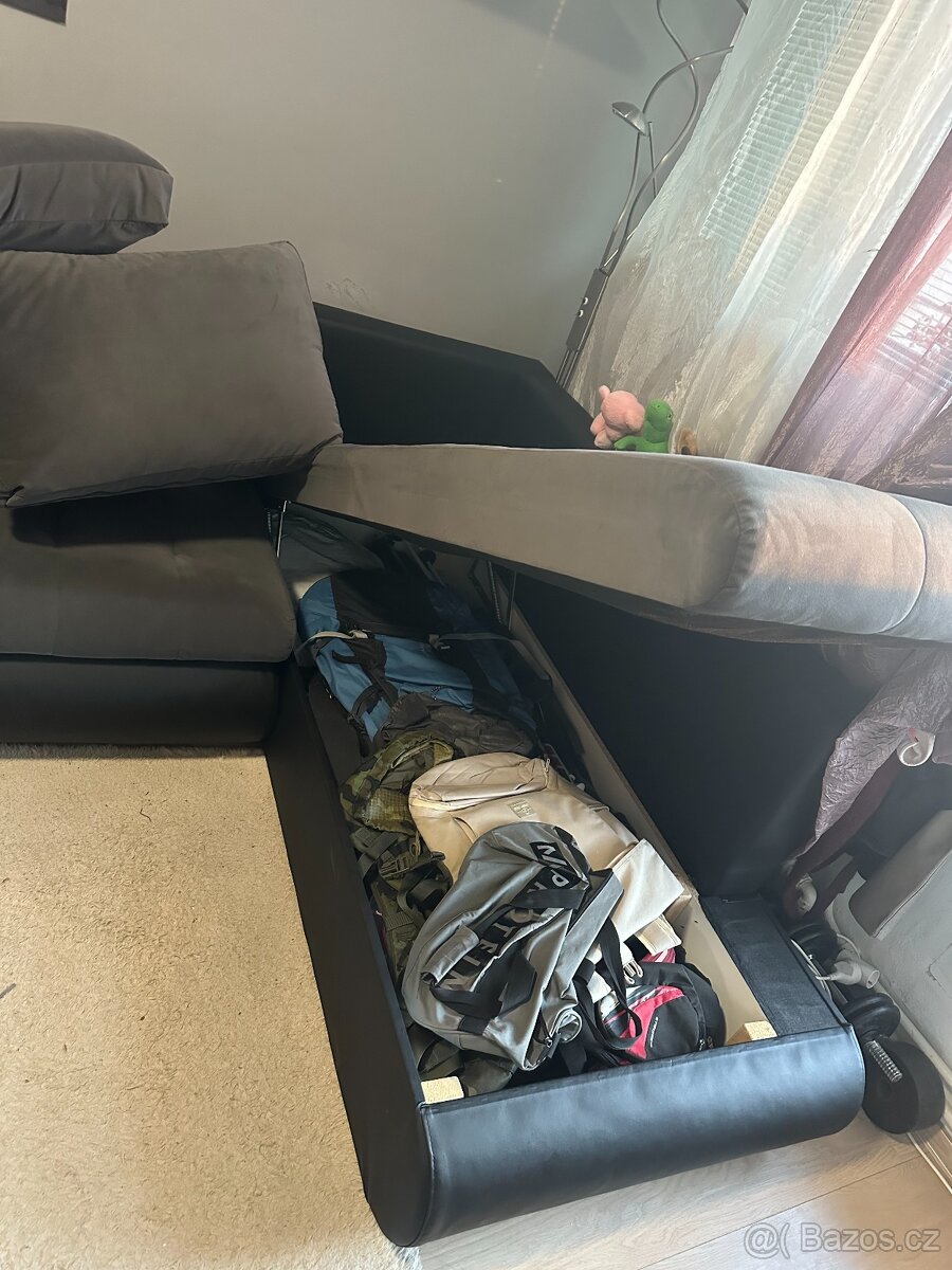 Rozkládací pohovka s úložným prostorem 230x200cm - 4