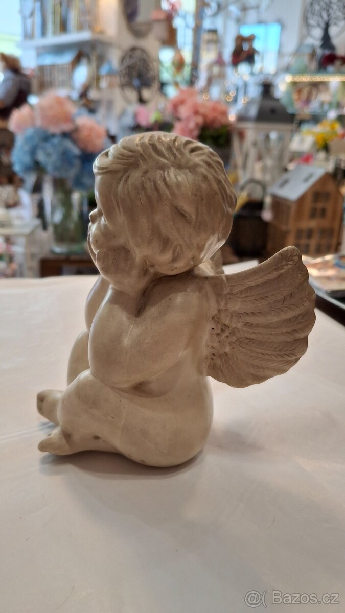 Andělíček - dekorace, výška 16cm - 4
