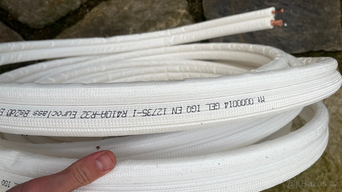 Měděnné trubky pro klimatizaci, set, cca 18m - 4