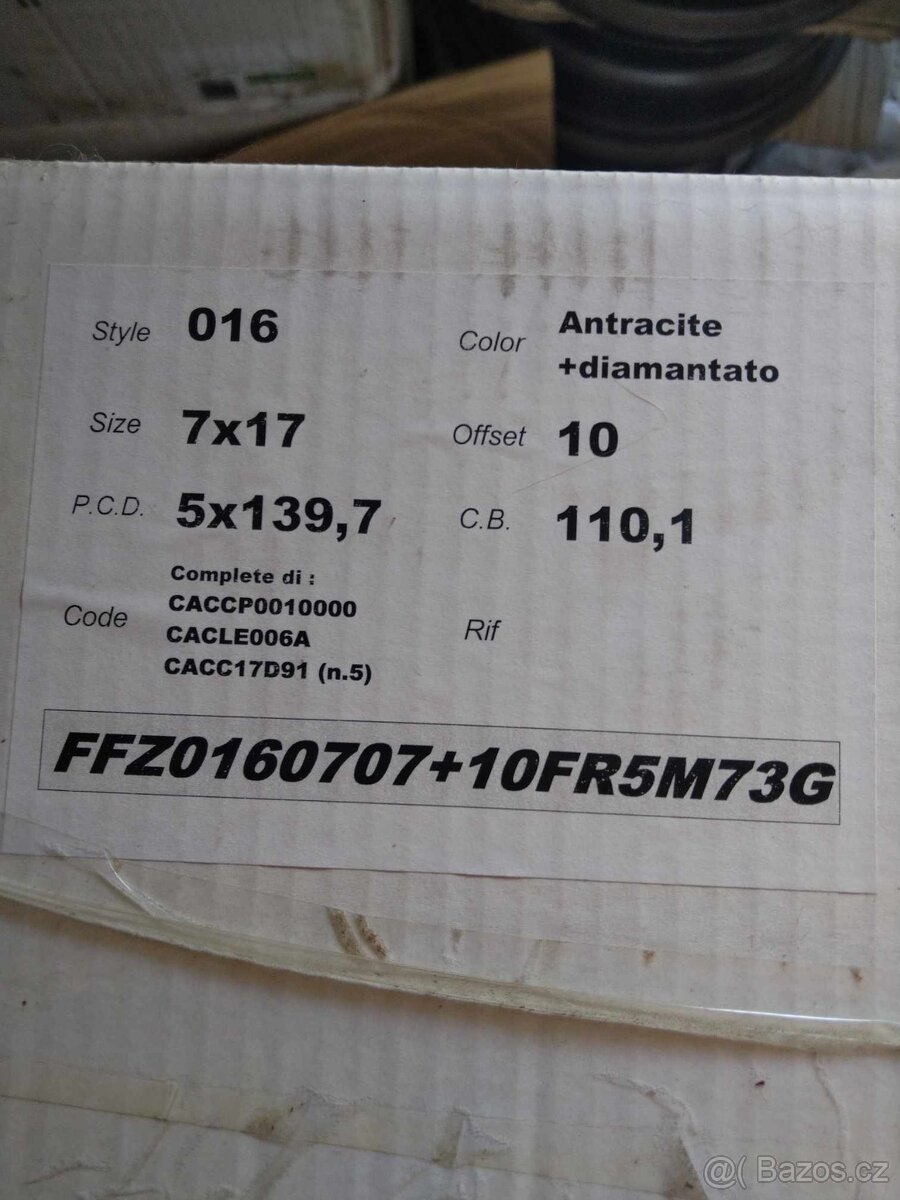 Alu 5 x 139,7 R 17. - 4