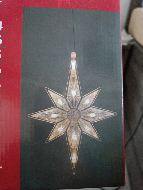 Vánoční hvězda na zavěšení - nová s visačkou - 4