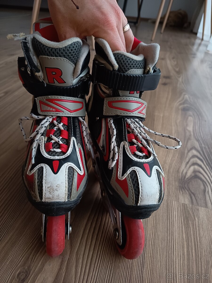 Inline kolečkové dětské brusle vel 29-32 - 4